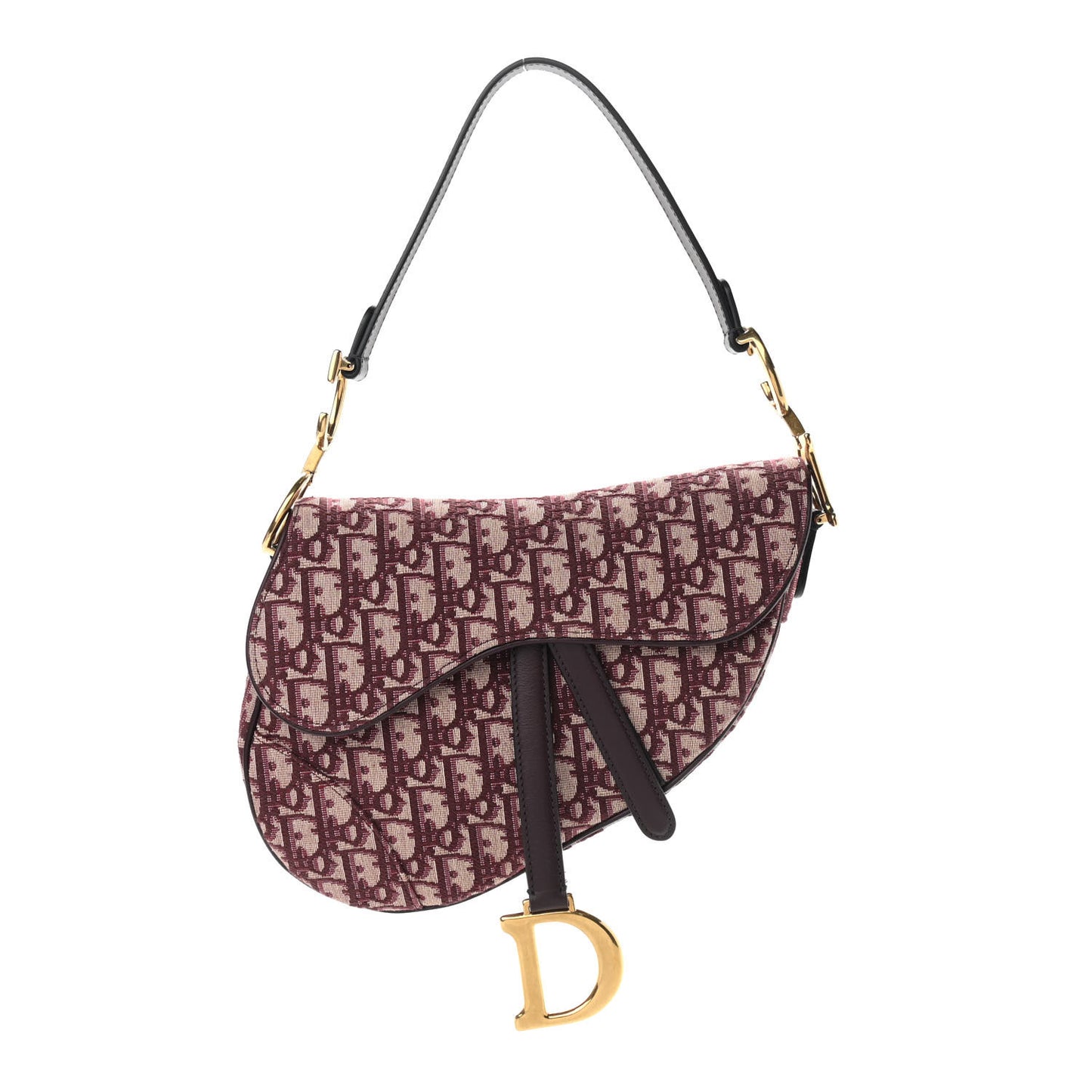 Oblique Saddle Bag Burgundy