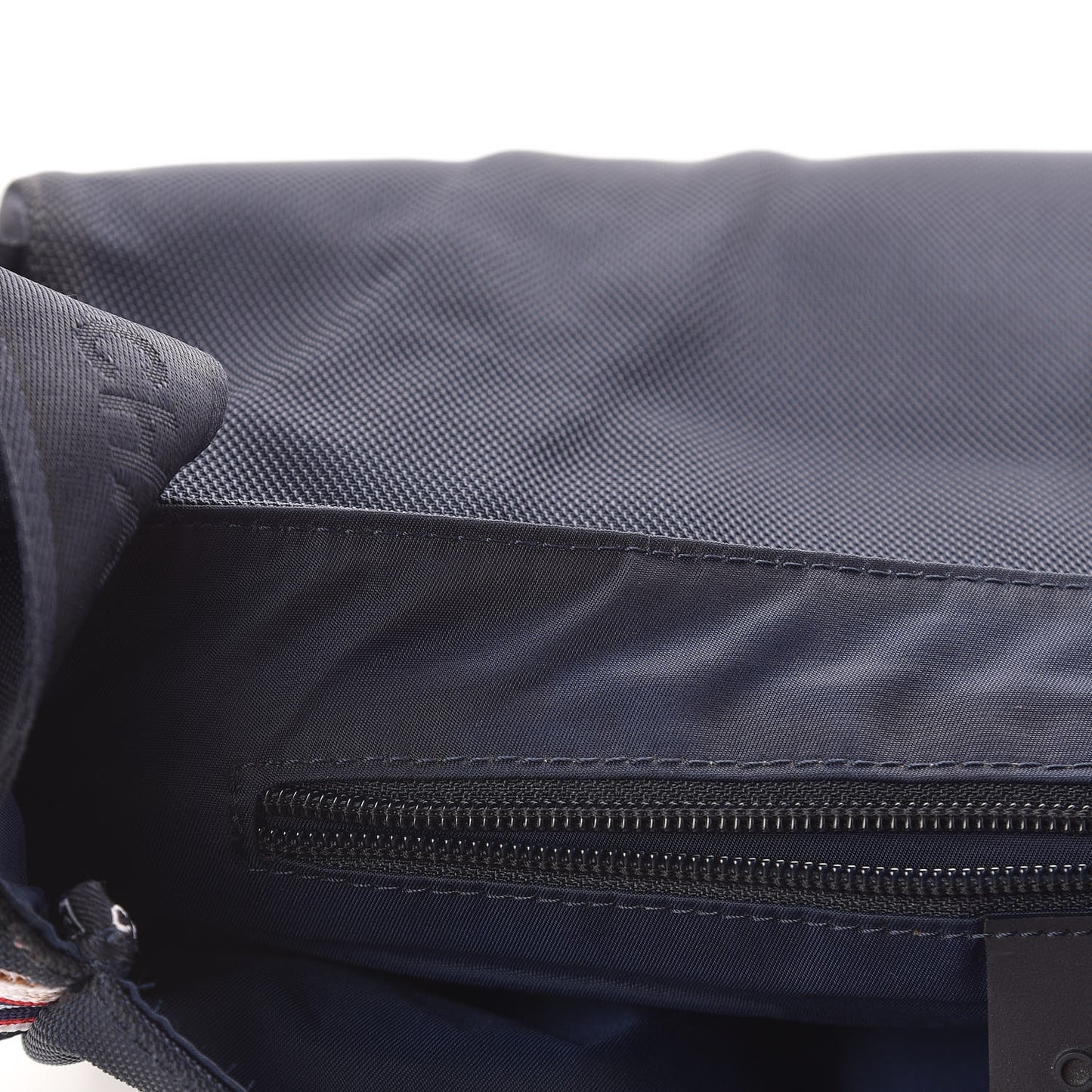 Canvas Nylon Expandable Sport Messenger Navy Off White