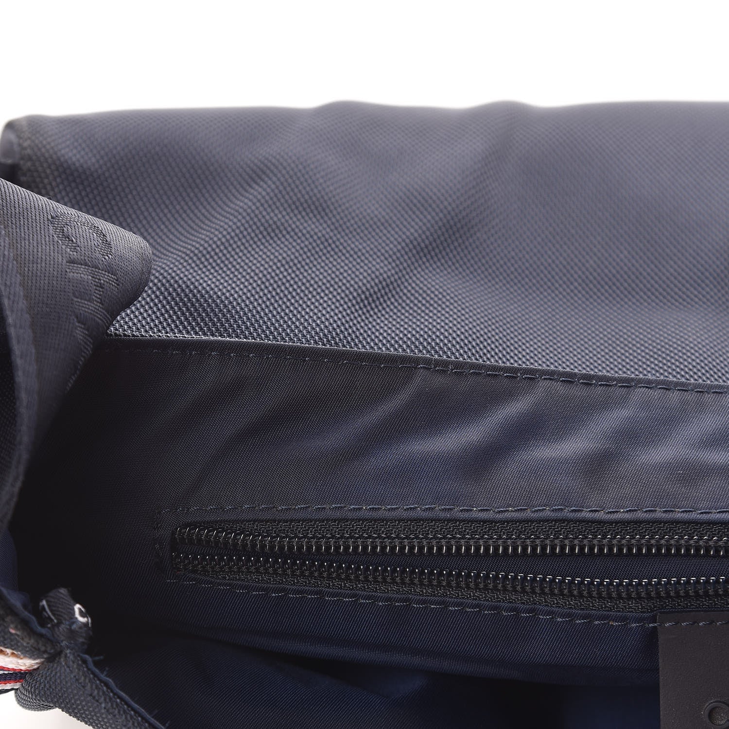 Chanel Canvas Nylon Expandable Sport Messenger Navy Off White 7 of 16
