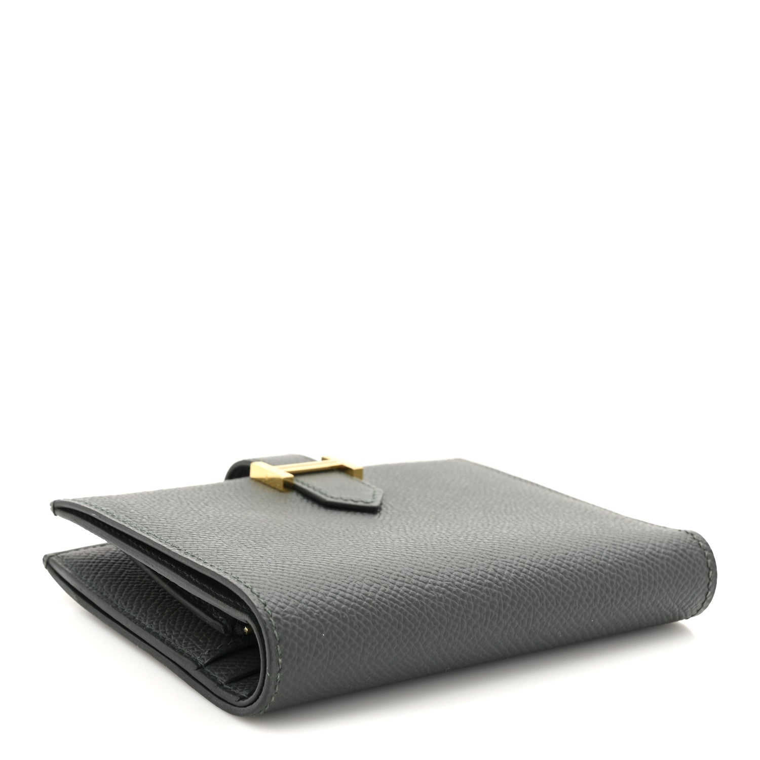 Hermes Epsom Bearn Compact Wallet Vert Mangrove 4 of 9