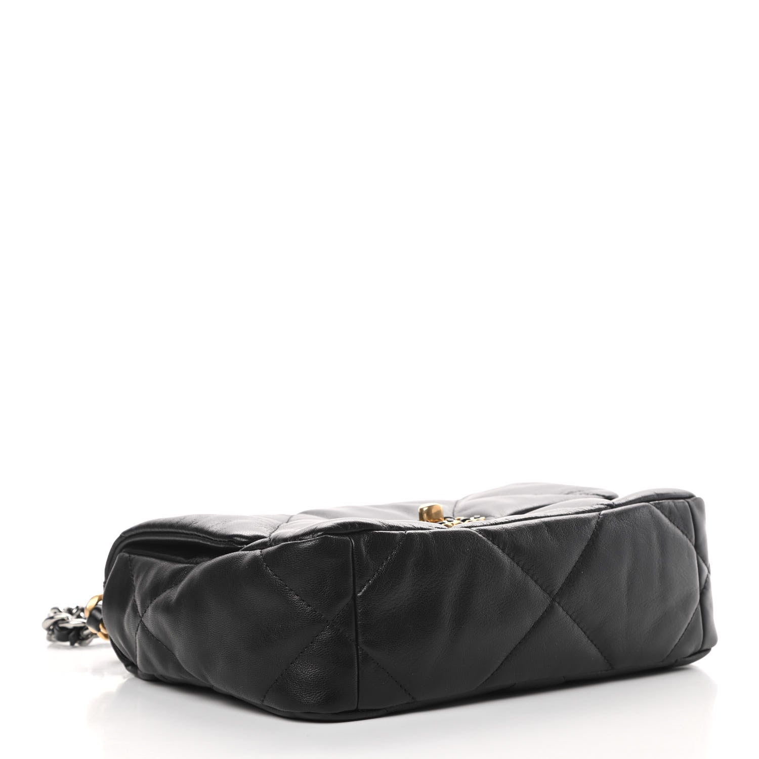 Chanel Goatskin Quilted Medium 19 Flap Black 4 of 11