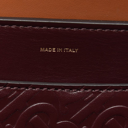 Burberry Calfskin Embossed Monogram Small Belt Bag Oxblood 8 of 13