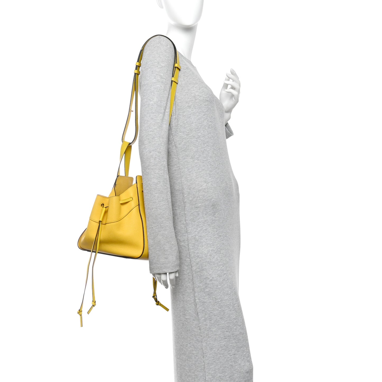 Calfskin Mini Hammock Shoulder Bag Yellow