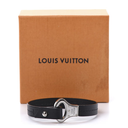 Louis Vuitton Calfskin Mens Archive Bracelet 19 Black 6 of 6
