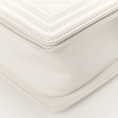 Chanel Calfskin Quilted Medium Boy Flap White 9 of 9