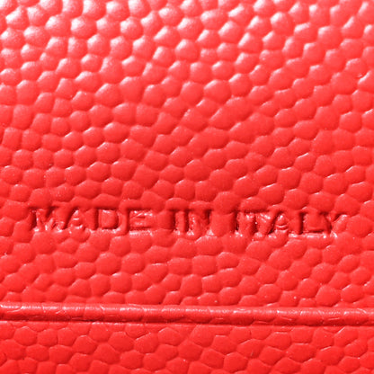 Saint Laurent Grain De Poudre Matelasse Chevron Monogram Envelope Chain Wallet  New Red 7 of 12