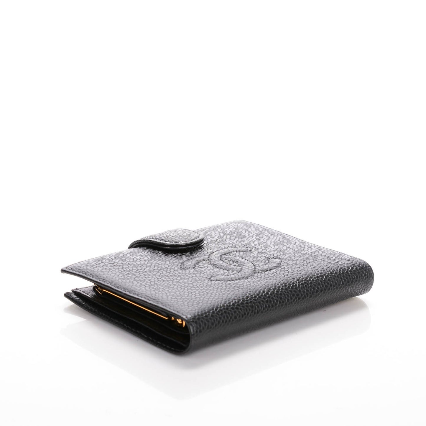 Caviar Timeless CC French Wallet Black
