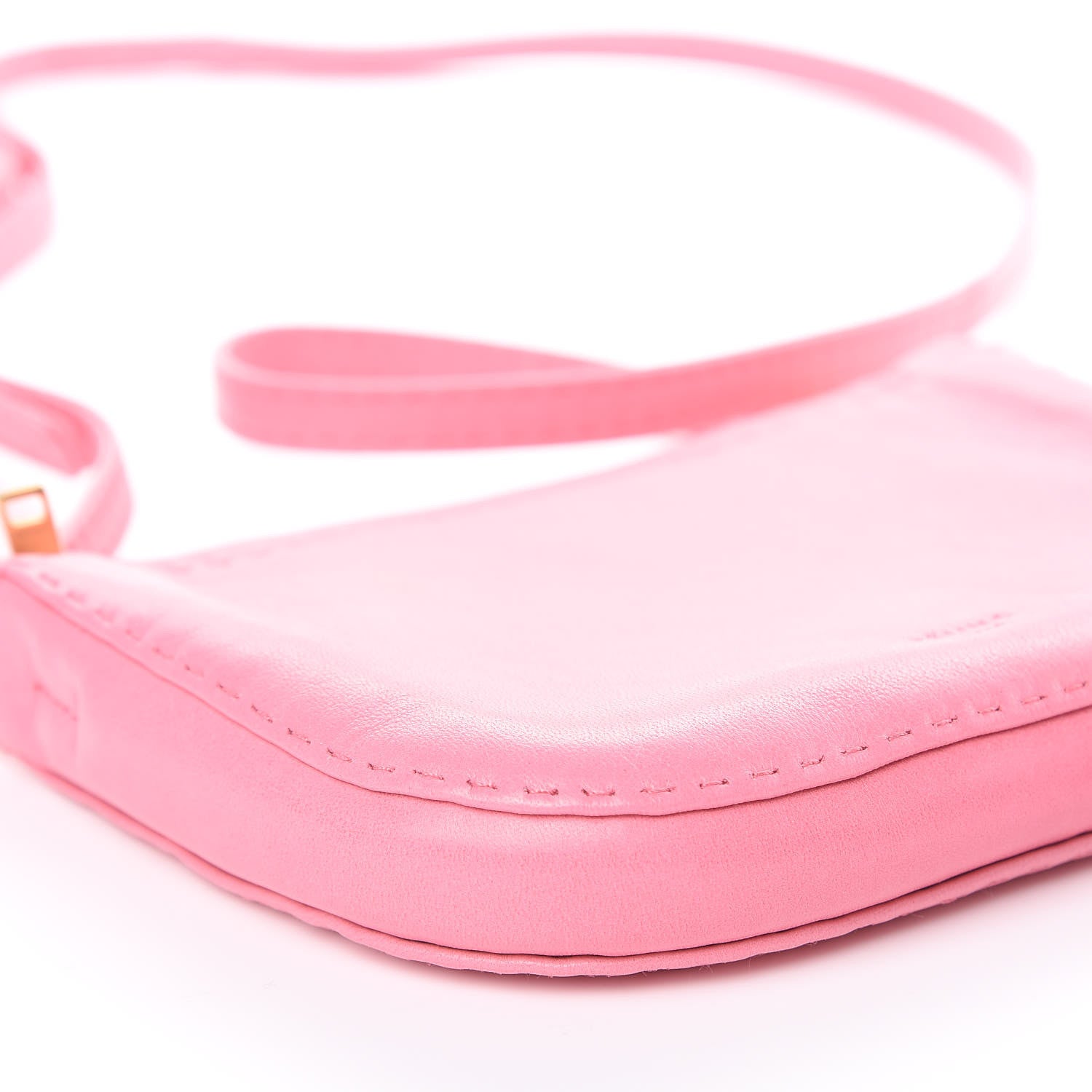 Celine Soft Lambskin Mini Croissant Pouch Crossbody Bag Bubble 7 of 11