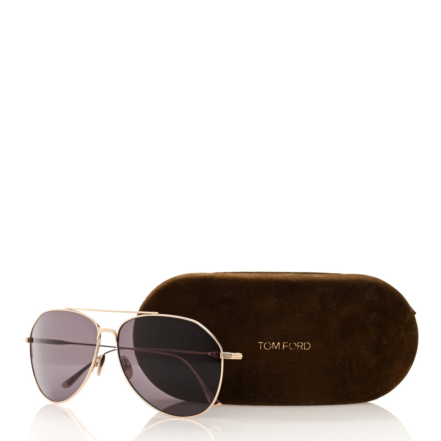 Titanium Cyrus Aviator Sunglasses TF747 Purple