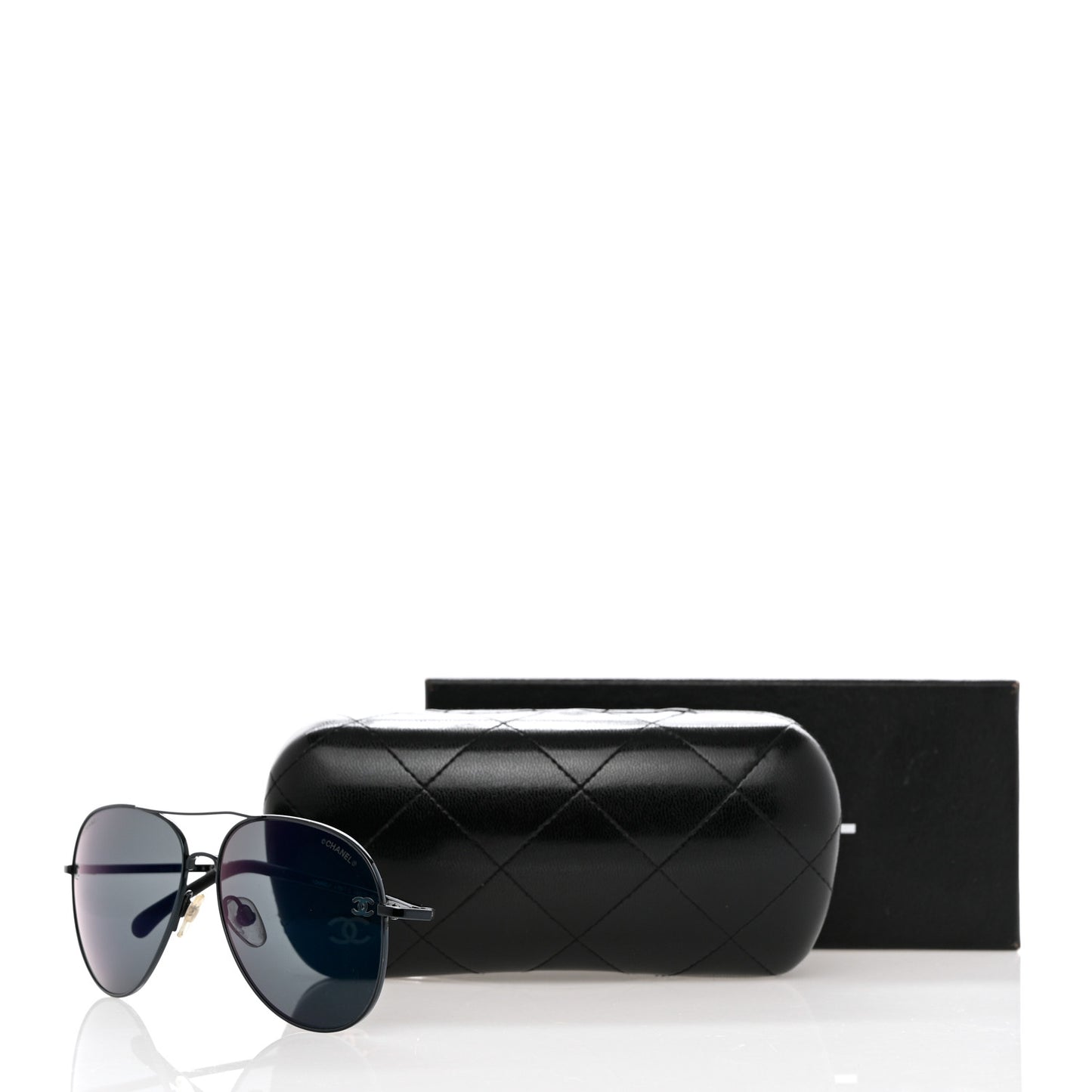 Metal Aviator CC Sunglasses 4189 T-Q Black
