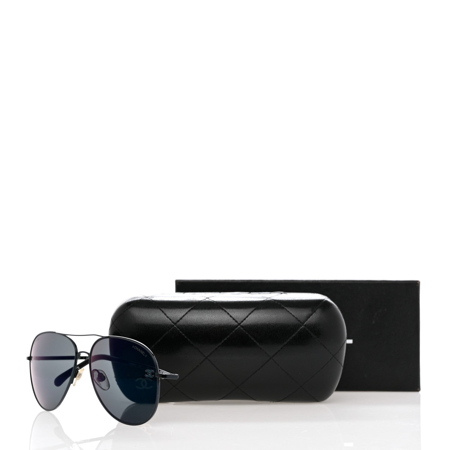 Chanel Metal Aviator CC Sunglasses 4189 T-Q Black 10 of 10