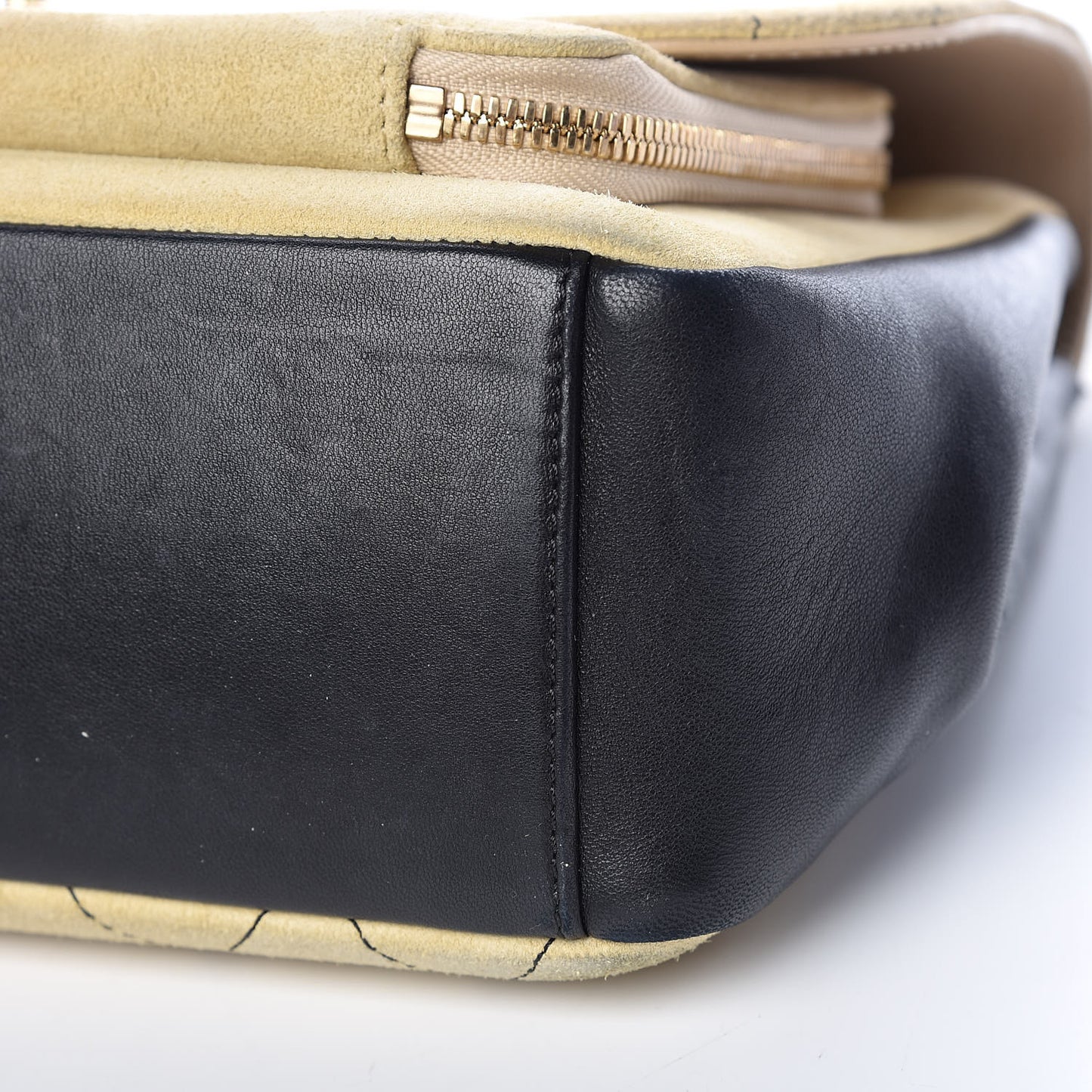 Suede Medium Business Affinity Flap Beige
