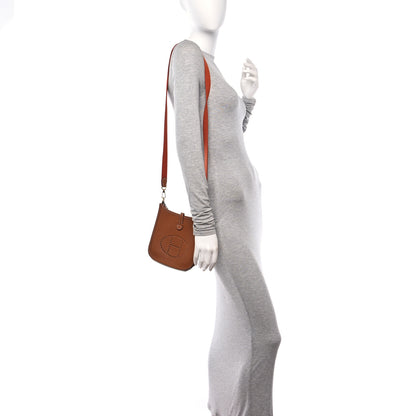 Hermes Taurillon Clemence Amazone Evelyne TPM Gold Cuivre 3 of 21