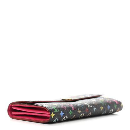Louis Vuitton Monogram Multicolor Sarah Wallet Black Grenade 4 of 7