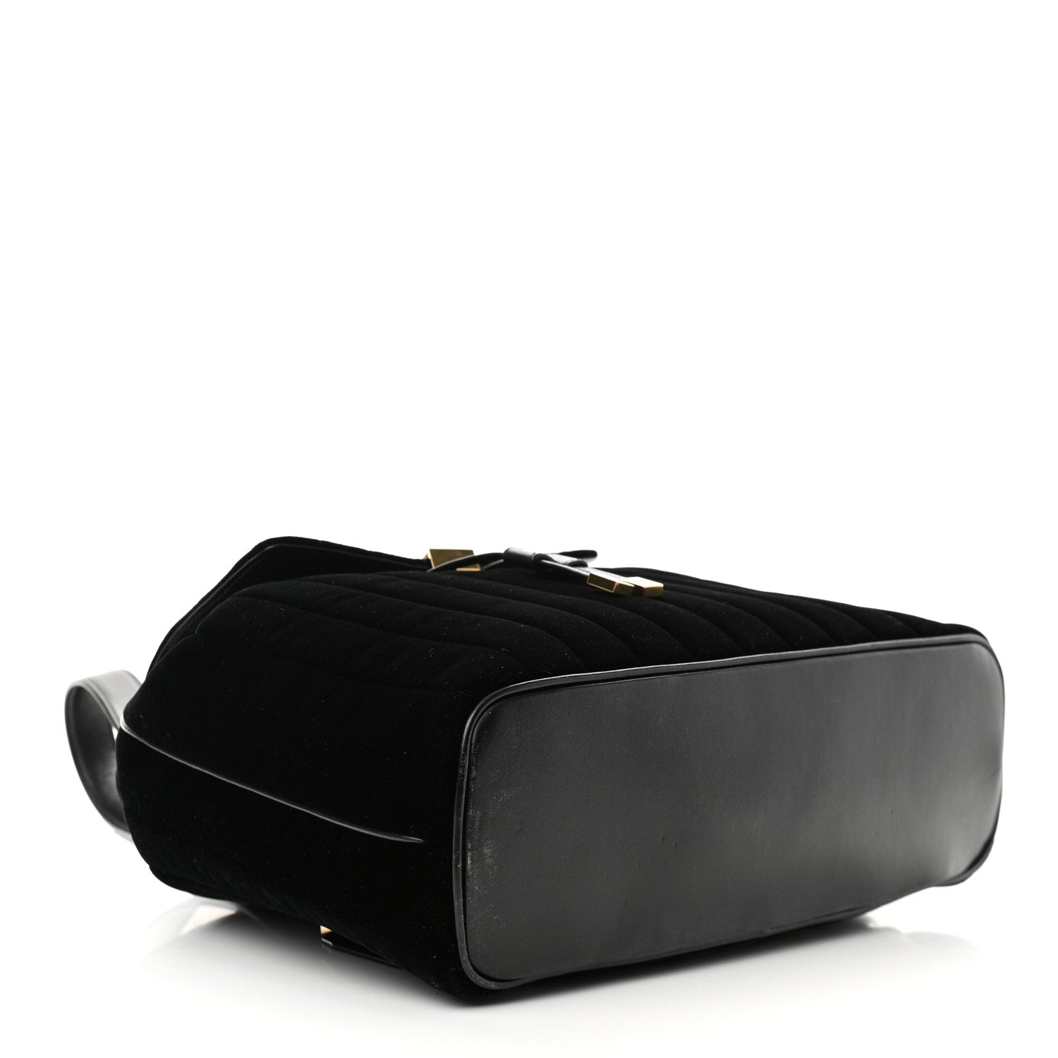 Saint Laurent Velvet Matelasse Vicky Backpack Black 4 of 14