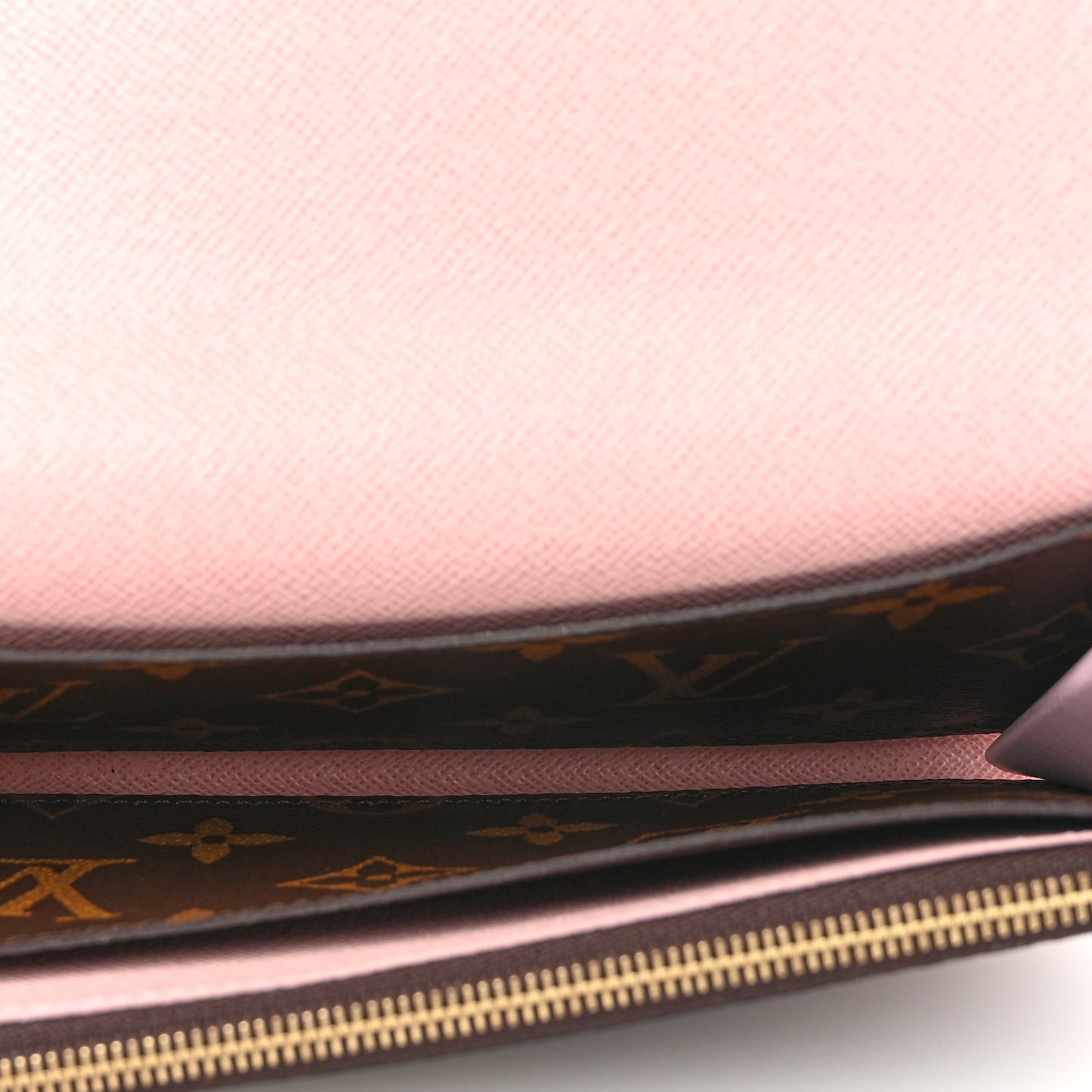 Monogram Emilie Wallet Rose Ballerine