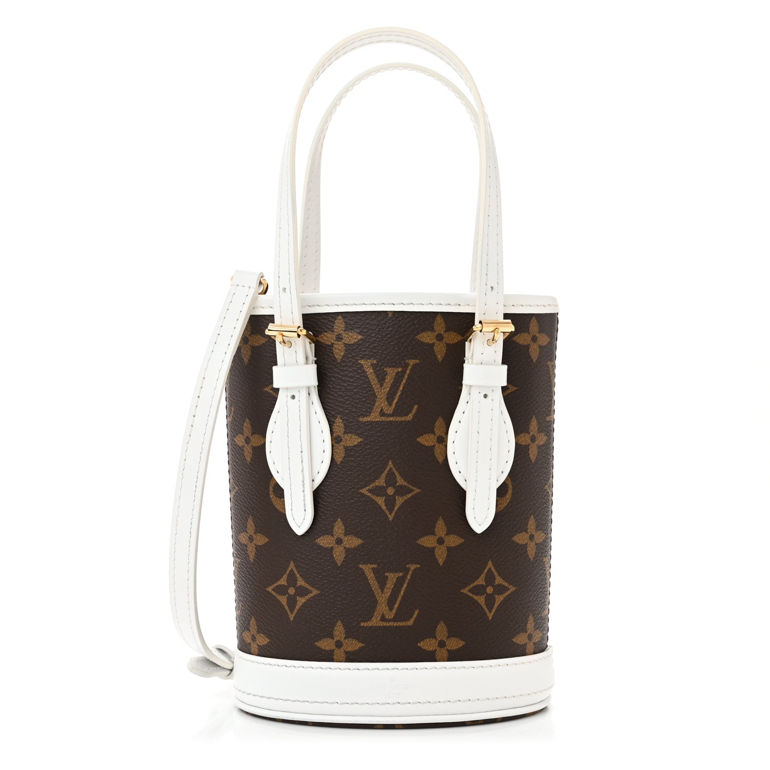 Louis Vuitton Monogram LV Match Nano Bucket Bag White 3 of 11