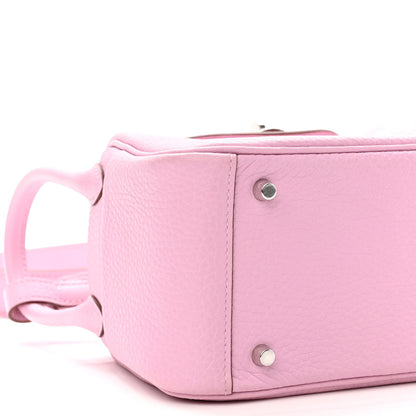 Hermes Taurillon Clemence Mini Lindy 20 Mauve Sylvestre 8 of 10