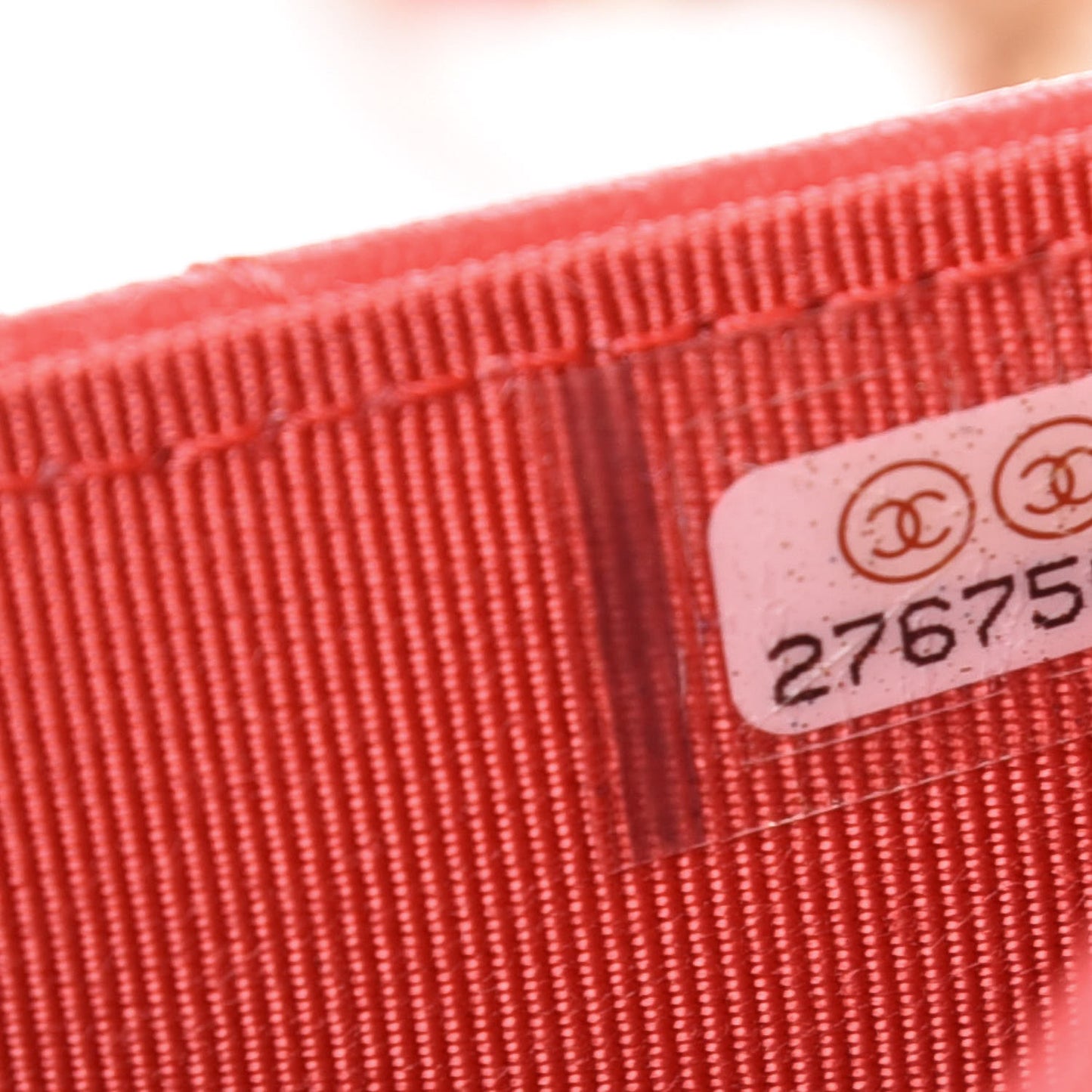 Lambskin Quilted Wallet On Chain WOC Red