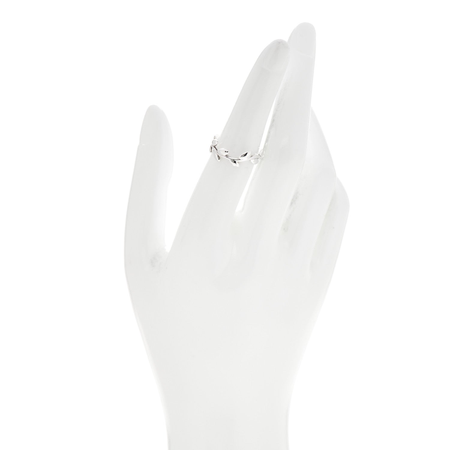 Tiffany Sterling Silver Paloma Picasso Narrow Olive Leaf Band Ring 51 5.75 2 of 5