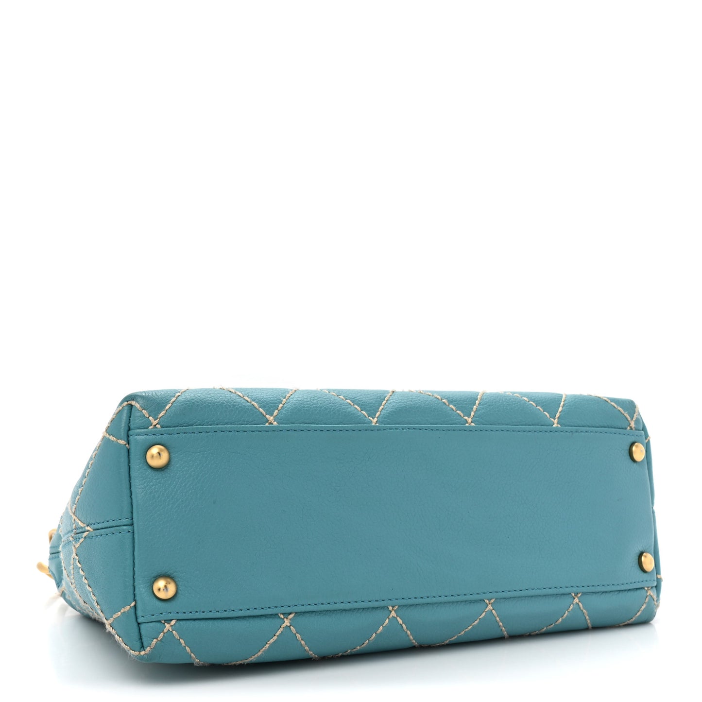 Calfskin Wild Stitch Surpique Hobo Blue