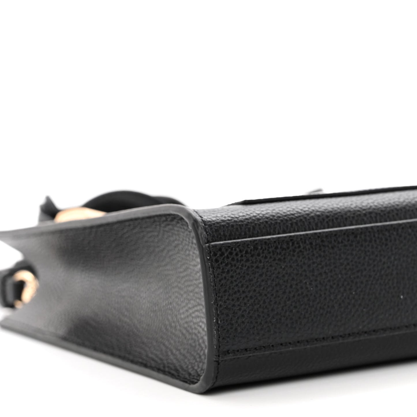 Calfskin Micro Grind Tote Bag Black