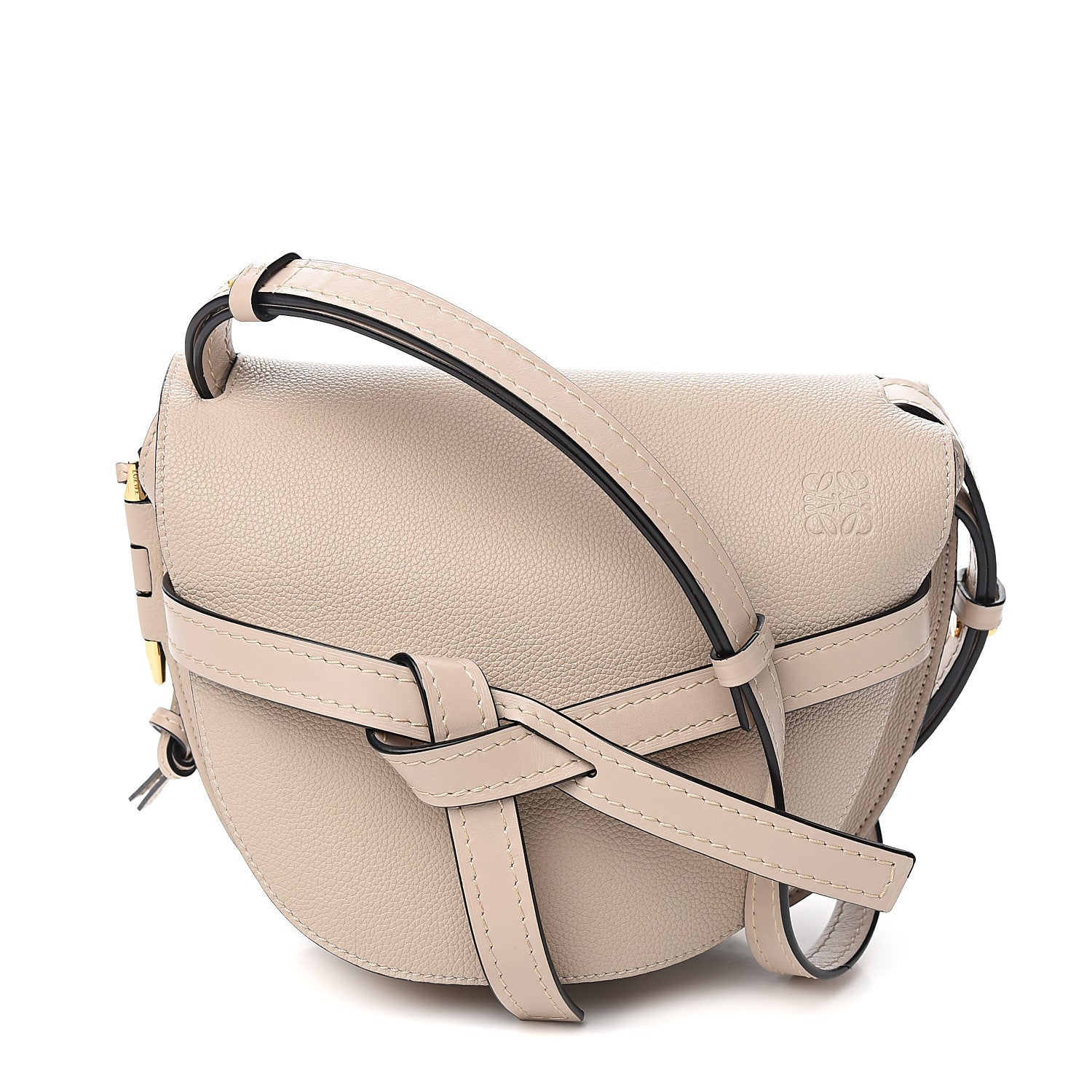 Loewe Grained Calfskin Small Gate Crossbody Bag Light Oat 1 of 7