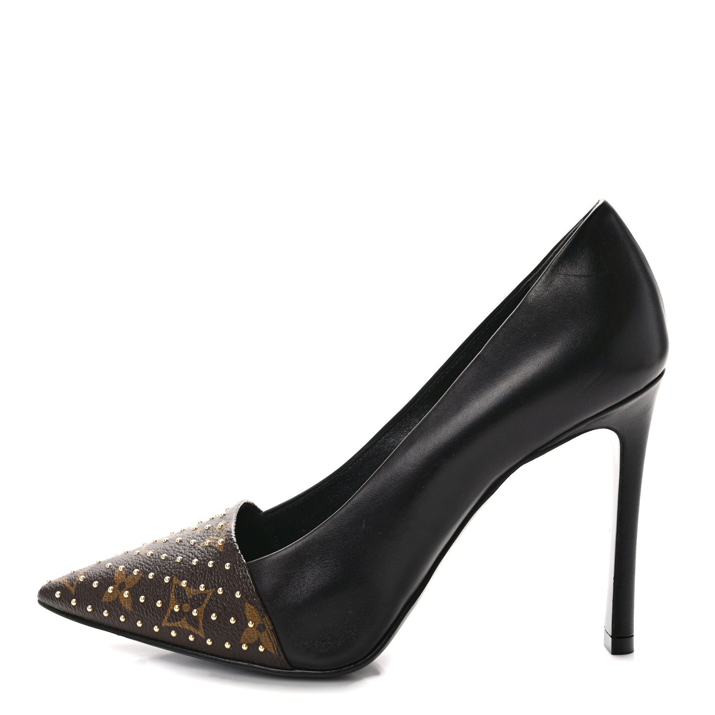 Monogram Studded Cherie Pumps 37.5 Black