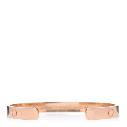 Cartier 18K Yellow Gold LOVE Cuff Bracelet 17 3 of 5