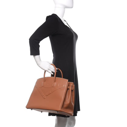 Hermes Swift Birkin Shadow 35 Gold 2 of 12