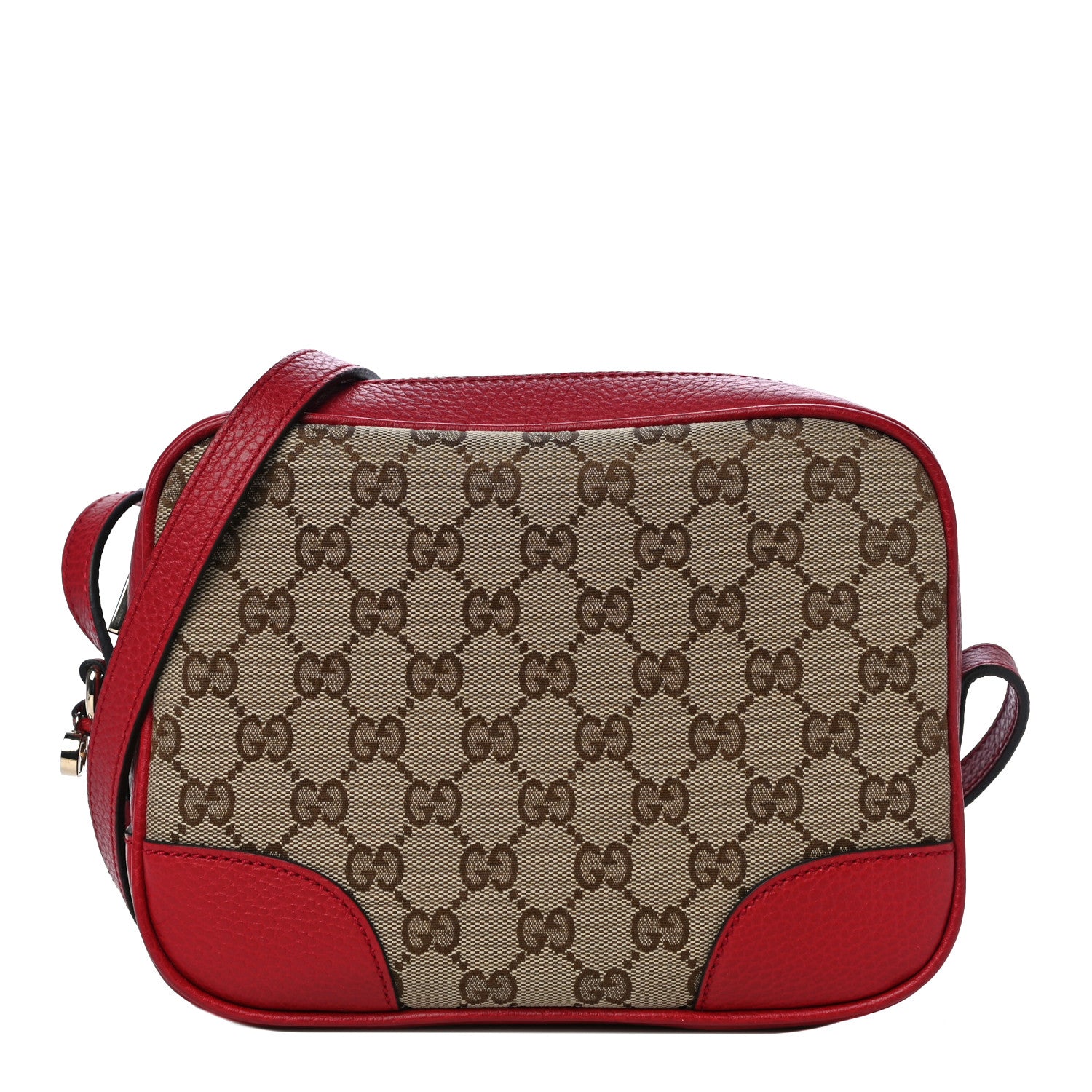 Gucci Monogram Mini Bree Messenger Bag Red 1 of 11