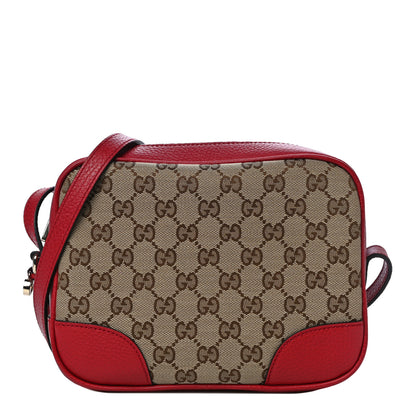 Gucci Monogram Mini Bree Messenger Bag Red 1 of 11