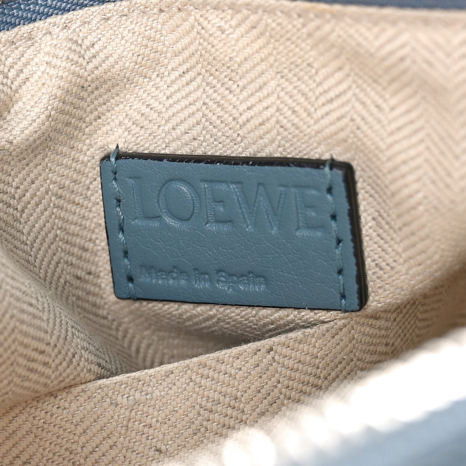 Loewe Calfskin Medium Puzzle Bag Stone Blue 6 of 9