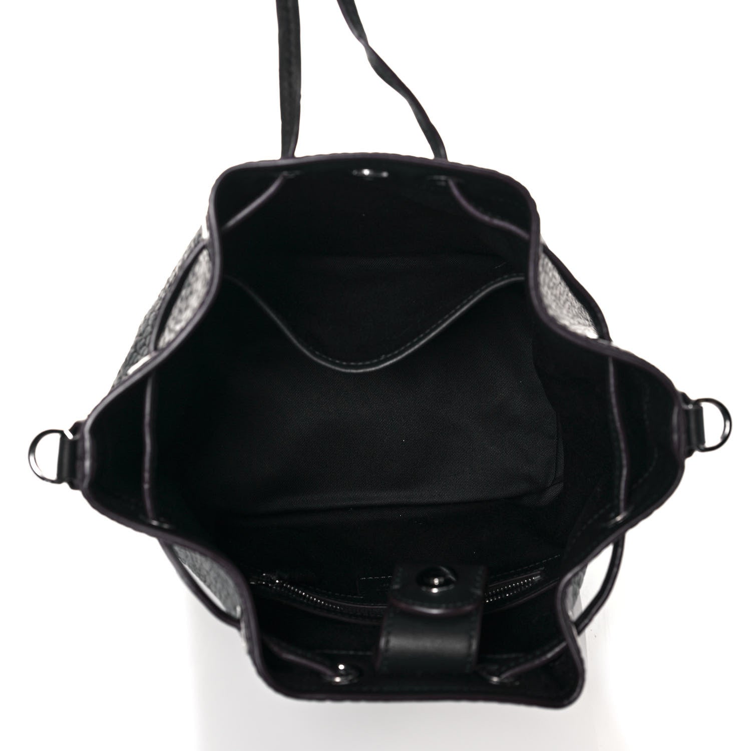 MCM Visetos Small Essential Drawstring Bucket Bag Black 5 of 15