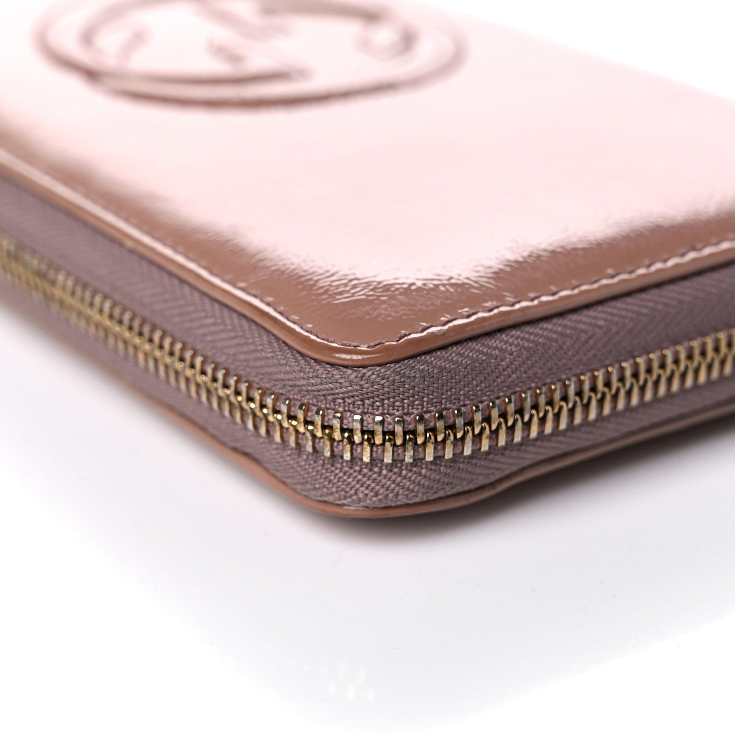 Patent Soho Zip Around Wallet Dark Cipria