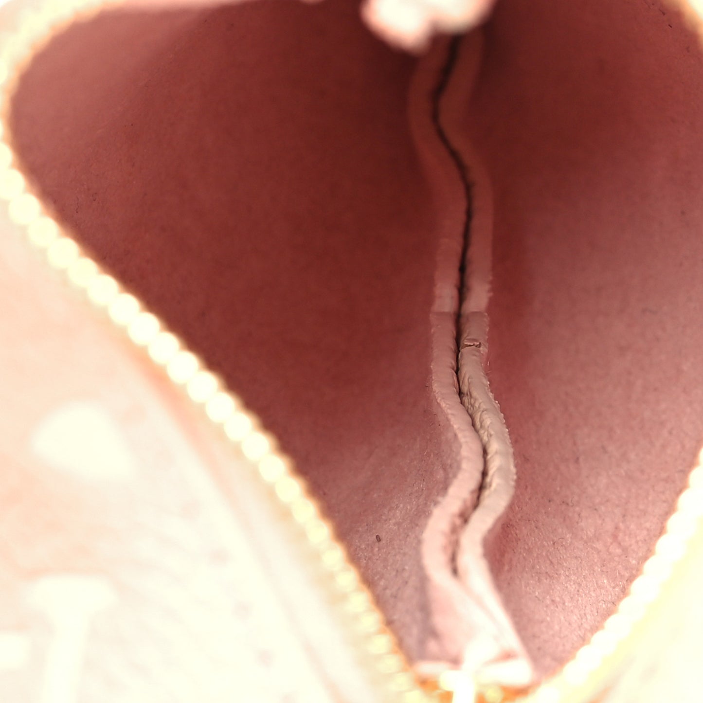 Monogram Berlingot Key Pouch Rose Beige