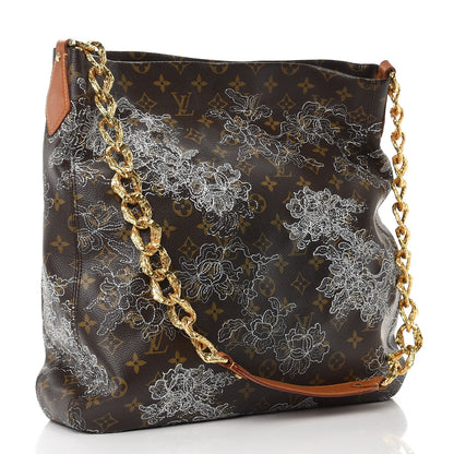 Louis Vuitton Monogram Dentelle Fersen Silver 3 of 8