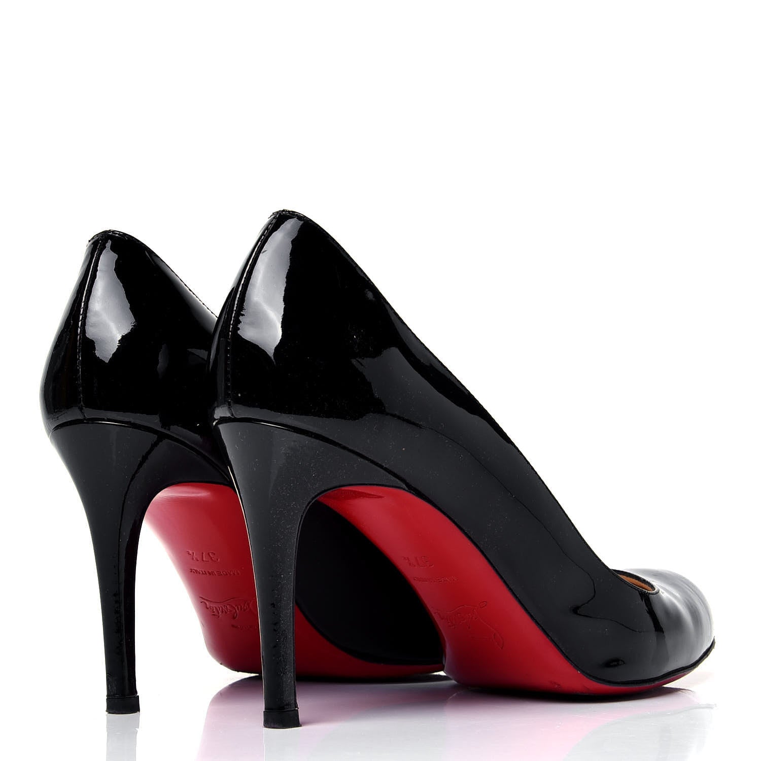 Christian Louboutin Patent Simple 85 Pumps 37.5 Black 4 of 10