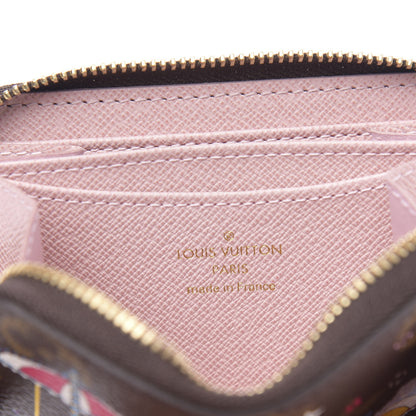 Louis Vuitton Monogram 2020 Christmas Animation Big Wheel Zippy Coin Purse Rose Ballerine 6 of 8