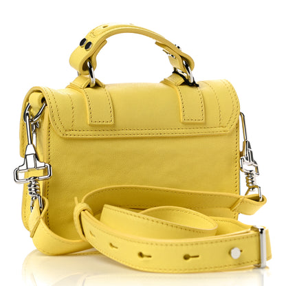 Proenza Schouler Lambskin Micro PS1 Satchel Canary Yellow 2 of 10