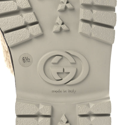 Gucci X THE NORTH FACE Merino Wool Mens Horsebit Lug Sole Slippers 6.5 Butterscotch New Acero 6 of 9