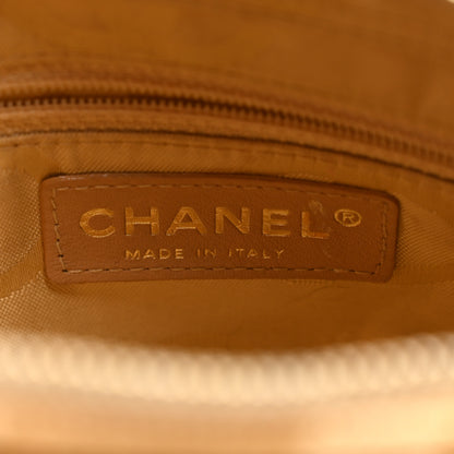 Chanel Woven Straw Camellia Print Shoulder Bag Gold 6 of 15