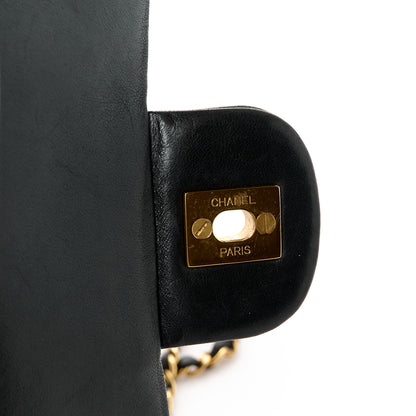Chanel Lambskin Quilted Medium Double Flap Black 7 of 12