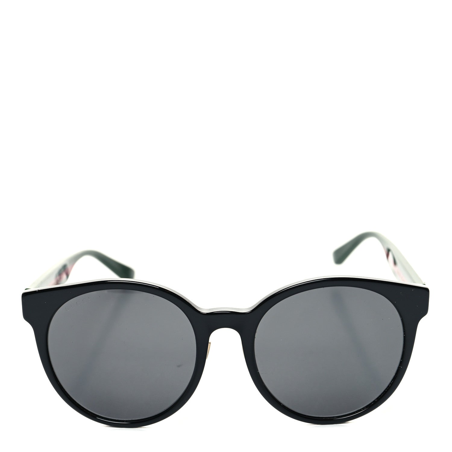 Gucci Acetate GG Web Round Eye Sunglasses GG0416SK Black 2 of 6