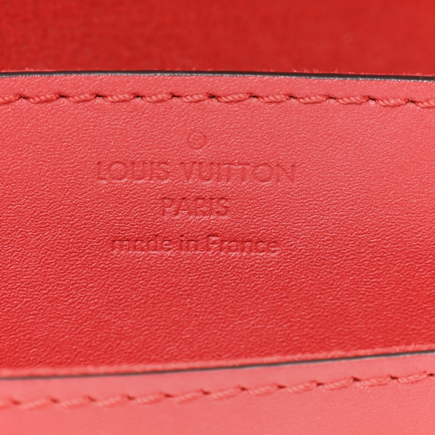 Calfskin Chain Louise MM Red
