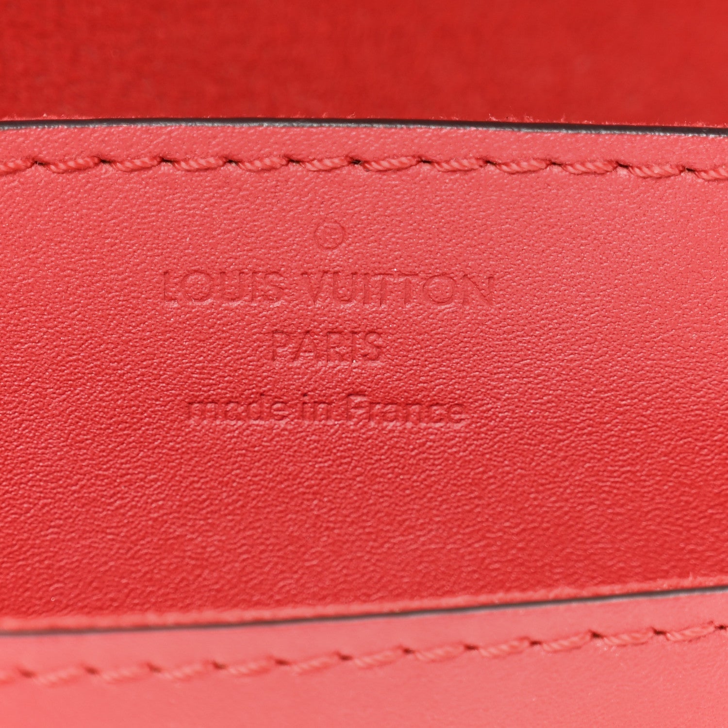 Louis Vuitton Calfskin Chain Louise MM Red 7 of 13