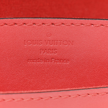 Louis Vuitton Calfskin Chain Louise MM Red 7 of 13
