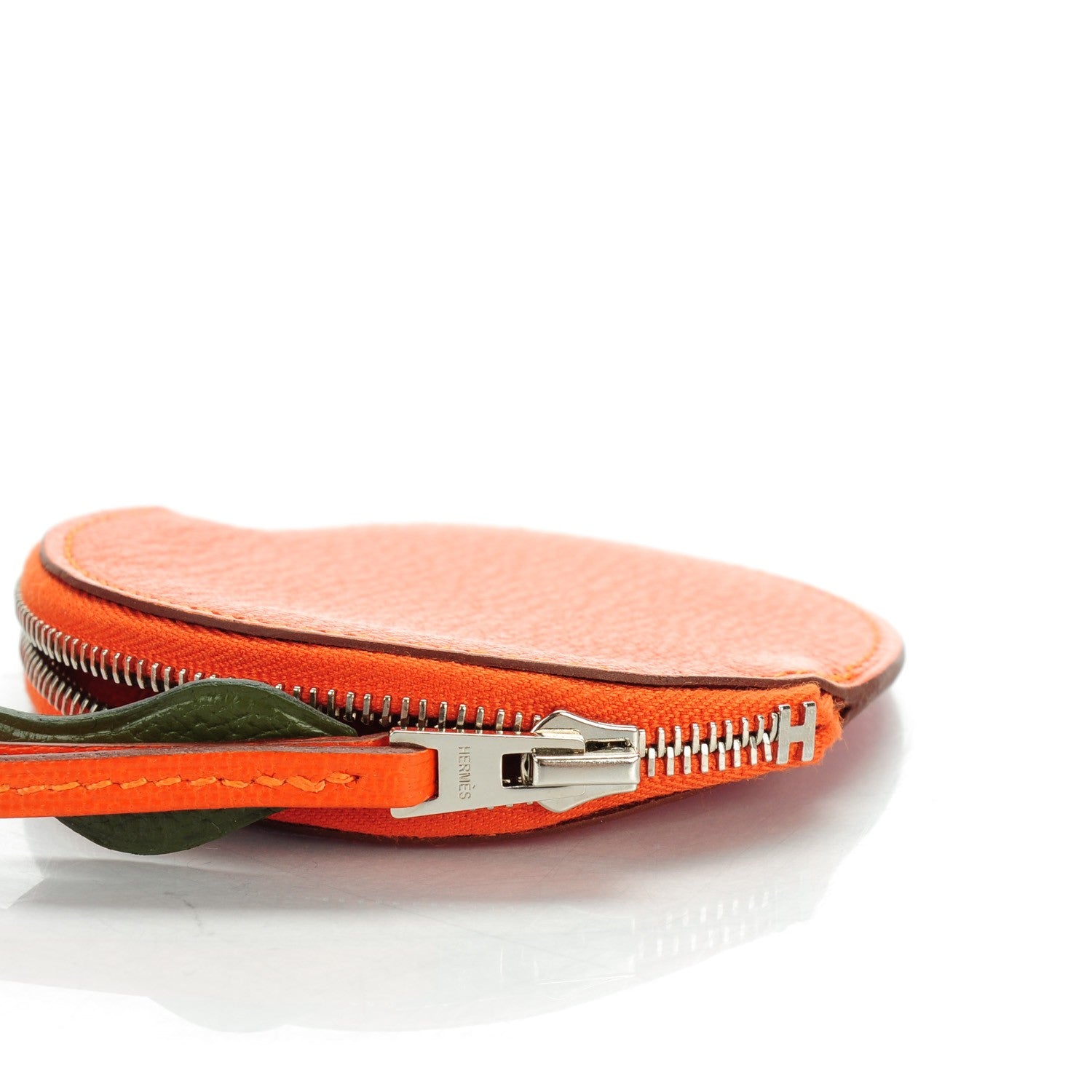 Hermes Chevre Mysore Tutti Frutti Orange Coin Purse Charm Feu 6 of 8
