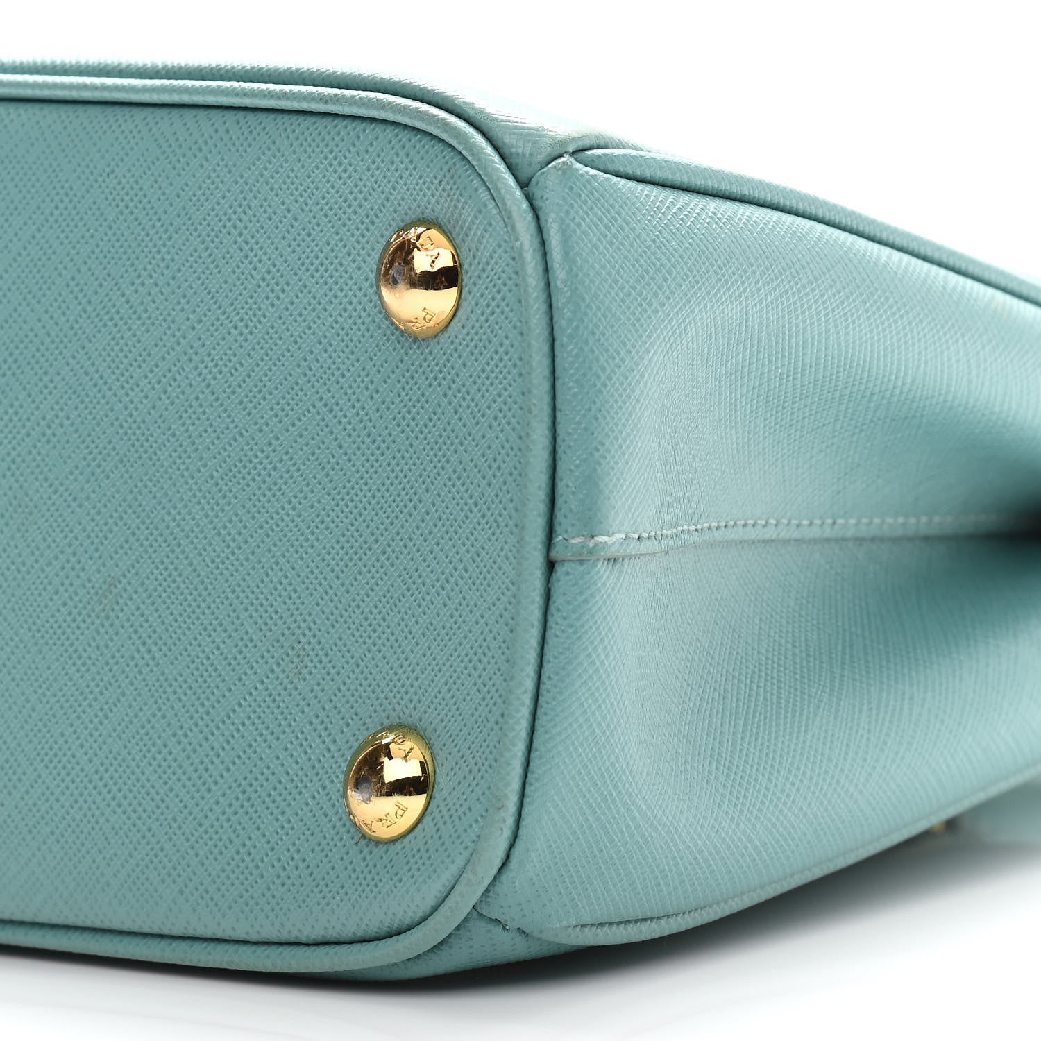 Prada Saffiano Lux Mini Galleria Double Zip Tote Anice 10 of 14