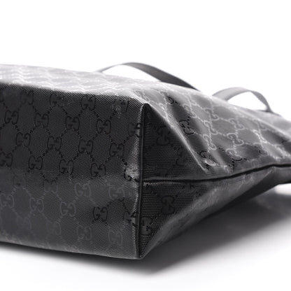 Gucci Imprime Monogram Medium Zippered Shopping Tote Black 7 of 10